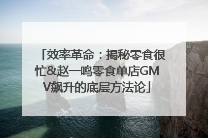 效率革命：揭秘零食很忙&赵一鸣零食单店GMV飙升的底层方法论