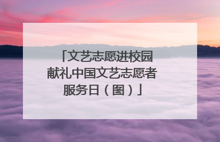 文艺志愿进校园 献礼中国文艺志愿者服务日（图）