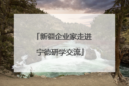 新疆企业家走进宁德研学交流