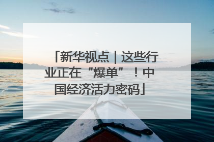 新华视点｜这些行业正在“爆单”！中国经济活力密码
