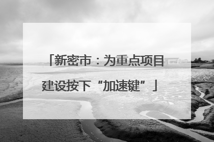 新密市：为重点项目建设按下“加速键”
