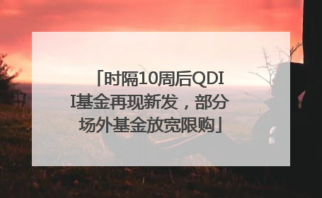 时隔10周后QDII基金再现新发，部分场外基金放宽限购