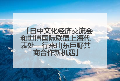 日中文化经济交流会和世博国际联盟上海代表处一行来山东巨野共商合作新机遇