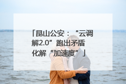 昆山公安：“云调解2.0”跑出矛盾化解“加速度”