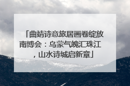 曲靖诗意旅居画卷绽放南博会：乌蒙气魄汇珠江，山水诗城启新章