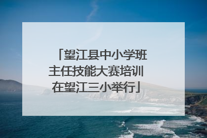 望江县中小学班主任技能大赛培训在望江三小举行