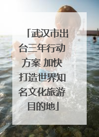 武汉市出台三年行动方案 加快打造世界知名文化旅游目的地
