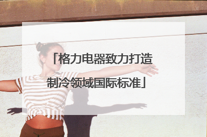 格力电器致力打造制冷领域国际标准
