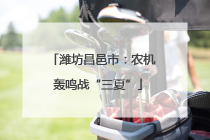 潍坊昌邑市：农机轰鸣战“三夏”