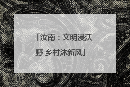 汝南：文明浸沃野 乡村沐新风