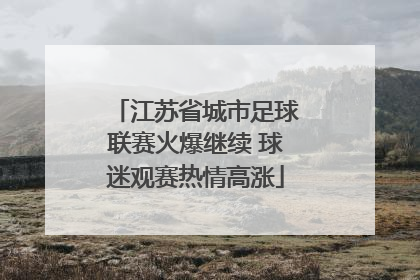 江苏省城市足球联赛火爆继续 球迷观赛热情高涨