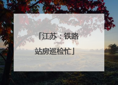 江苏：铁路站房巡检忙