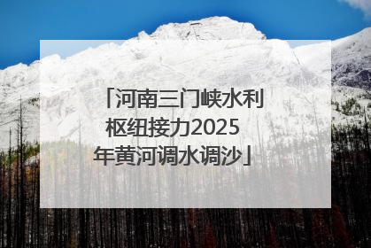 河南三门峡水利枢纽接力2025年黄河调水调沙
