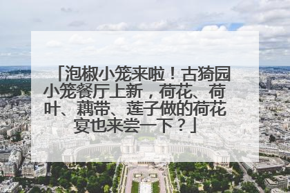 泡椒小笼来啦！古猗园小笼餐厅上新，荷花、荷叶、藕带、莲子做的荷花宴也来尝一下？