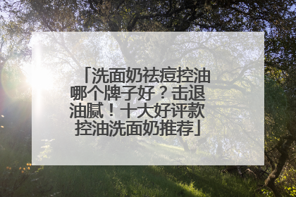 洗面奶祛痘控油哪个牌子好？击退油腻！十大好评款控油洗面奶推荐