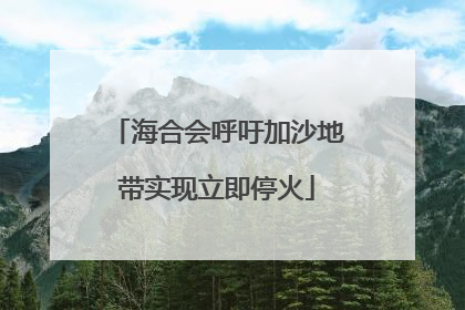 海合会呼吁加沙地带实现立即停火