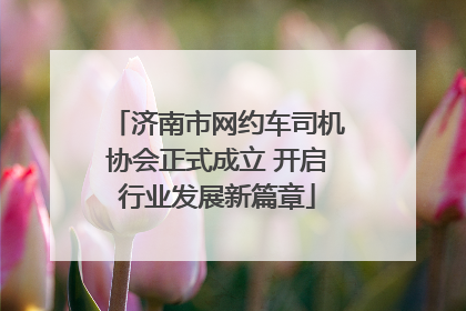 济南市网约车司机协会正式成立 开启行业发展新篇章