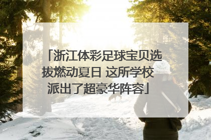 浙江体彩足球宝贝选拔燃动夏日 这所学校派出了超豪华阵容