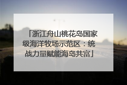 浙江舟山桃花岛国家级海洋牧场示范区：统战力量赋能海岛共富