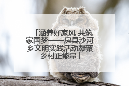 涵养好家风 共筑家国梦——房县沙河乡文明实践活动凝聚乡村正能量
