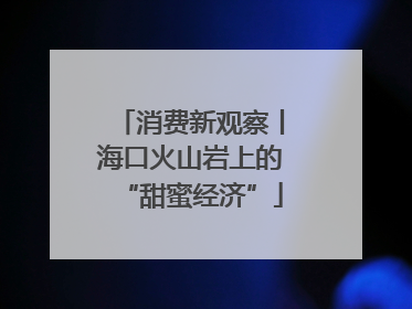 消费新观察丨海口火山岩上的“甜蜜经济”