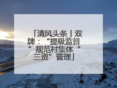 清风头条丨双牌：“提级监督”规范村集体“三资”管理
