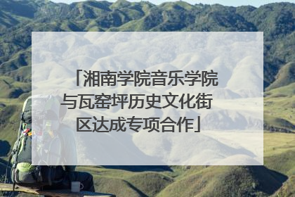 湘南学院音乐学院与瓦窑坪历史文化街区达成专项合作