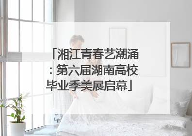 湘江青春艺潮涌：第六届湖南高校毕业季美展启幕