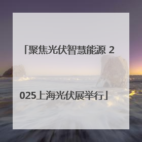 聚焦光伏智慧能源 2025上海光伏展举行