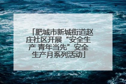 肥城市新城街道赵庄社区开展“安全生产 青年当先”安全生产月系列活动