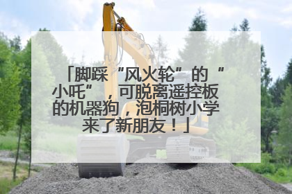 脚踩“风火轮”的“小吒”，可脱离遥控板的机器狗，泡桐树小学来了新朋友！