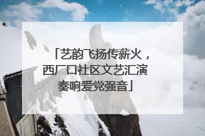 艺韵飞扬传薪火，西厂口社区文艺汇演奏响爱党强音