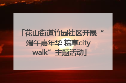 花山街道竹园社区开展“端午嘉年华 粽享city walk”主题活动