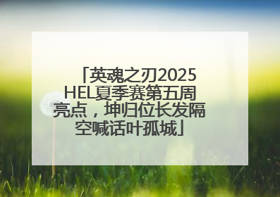 英魂之刃2025HEL夏季赛第五周亮点，坤归位长发隔空喊话叶孤城