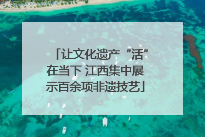 让文化遗产“活”在当下 江西集中展示百余项非遗技艺