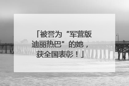 被誉为“军营版迪丽热巴”的她，获全国表彰！