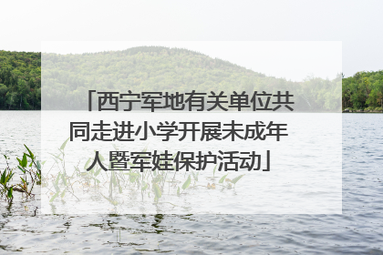 西宁军地有关单位共同走进小学开展未成年人暨军娃保护活动