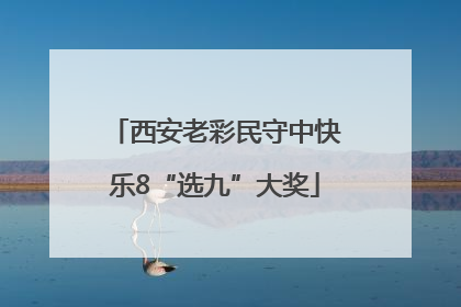 西安老彩民守中快乐8“选九”大奖