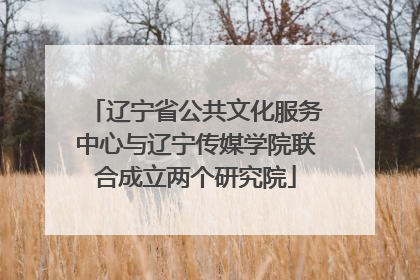 辽宁省公共文化服务中心与辽宁传媒学院联合成立两个研究院