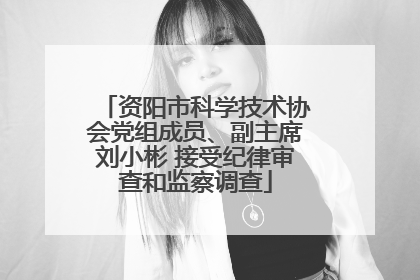 资阳市科学技术协会党组成员、副主席刘小彬 接受纪律审查和监察调查