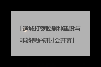 通城打锣腔剧种建设与非遗保护研讨会开幕