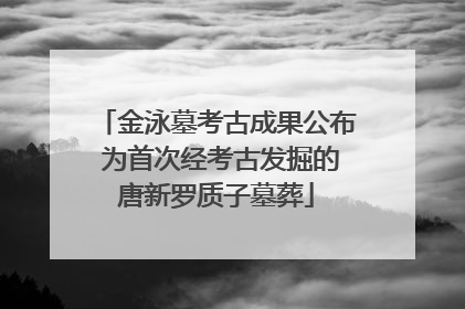 金泳墓考古成果公布 为首次经考古发掘的唐新罗质子墓葬