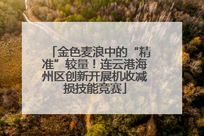 金色麦浪中的“精准”较量！连云港海州区创新开展机收减损技能竞赛