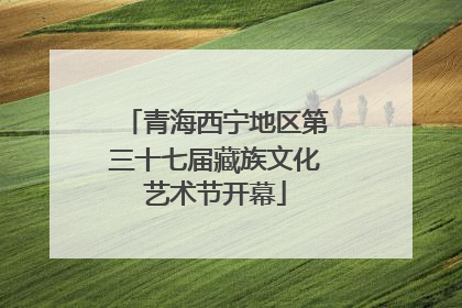 青海西宁地区第三十七届藏族文化艺术节开幕