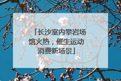 长沙室内攀岩场馆火热，催生运动消费新场景