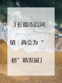 长葛市后河镇：商会为“桥”助发展