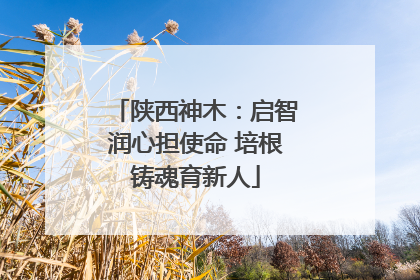 陕西神木：启智润心担使命 培根铸魂育新人