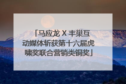 马应龙 X 丰巢互动媒体斩获第十六届虎啸奖联合营销类铜奖