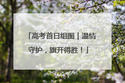 高考首日组图｜温情守护，旗开得胜！