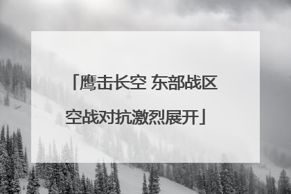 鹰击长空 东部战区空战对抗激烈展开